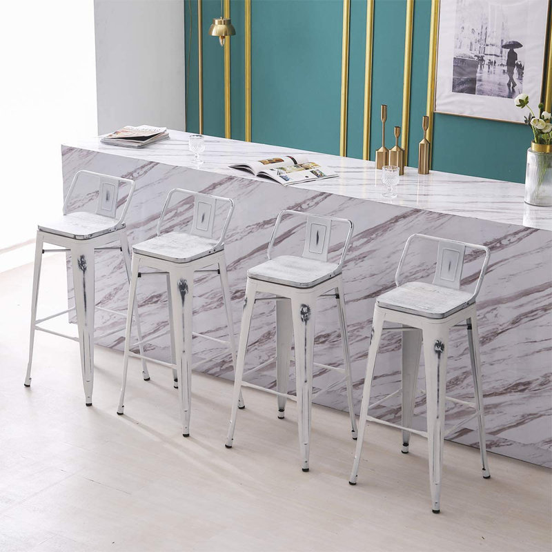 Coastal Farmhouse Kaleo Swivel Counter & Bar Stool & Reviews Wayfair